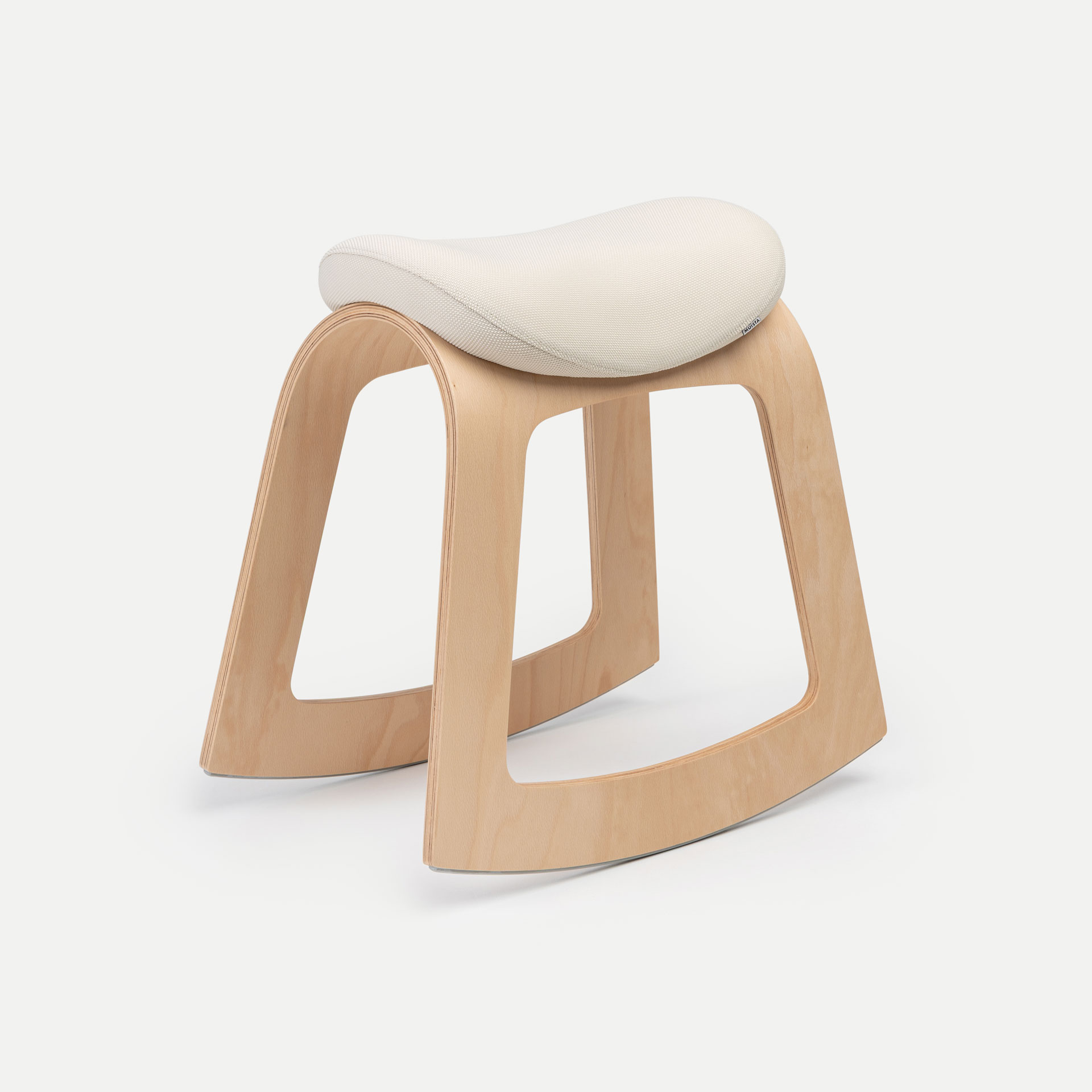 Recyceltes Polyester (Creme) / Holz Natur